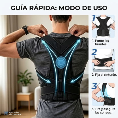 CORRECTOR DE POSTURA UNISEX – Mejora tu postura, soporte lumbar y comodidad diaria