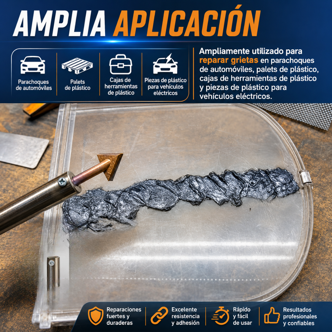TESTER – Reparación práctica de plásticos con calor, precisión y acabado firme