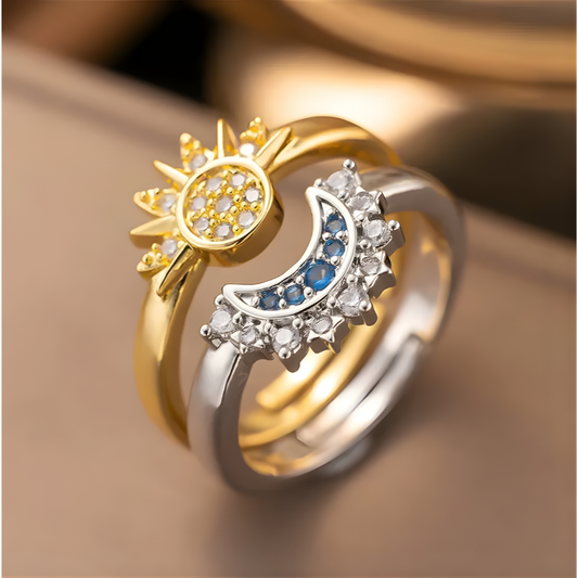 ANILLO SOL Y LUNA – Unión eterna, equilibrio perfecto y amor que trasciende