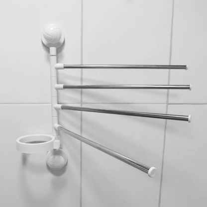 SOPORTE PARA TOALLAS — Haz que tu baño se vea más limpio, moderno y organizado, sin taladrar ni dañar las paredes