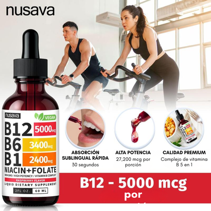 NUSAVA VITAMIN B COMPLEX — Energía, enfoque y sistema nervioso en una sola cápsula diaria