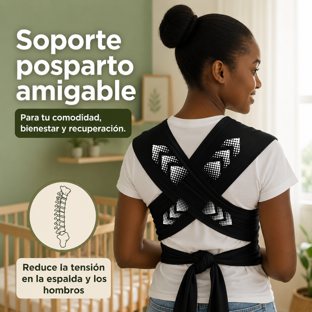 FULAR PARA BEBÉ O CARGADOR ERGONÓMICO – Brazos libres, bebé cerca