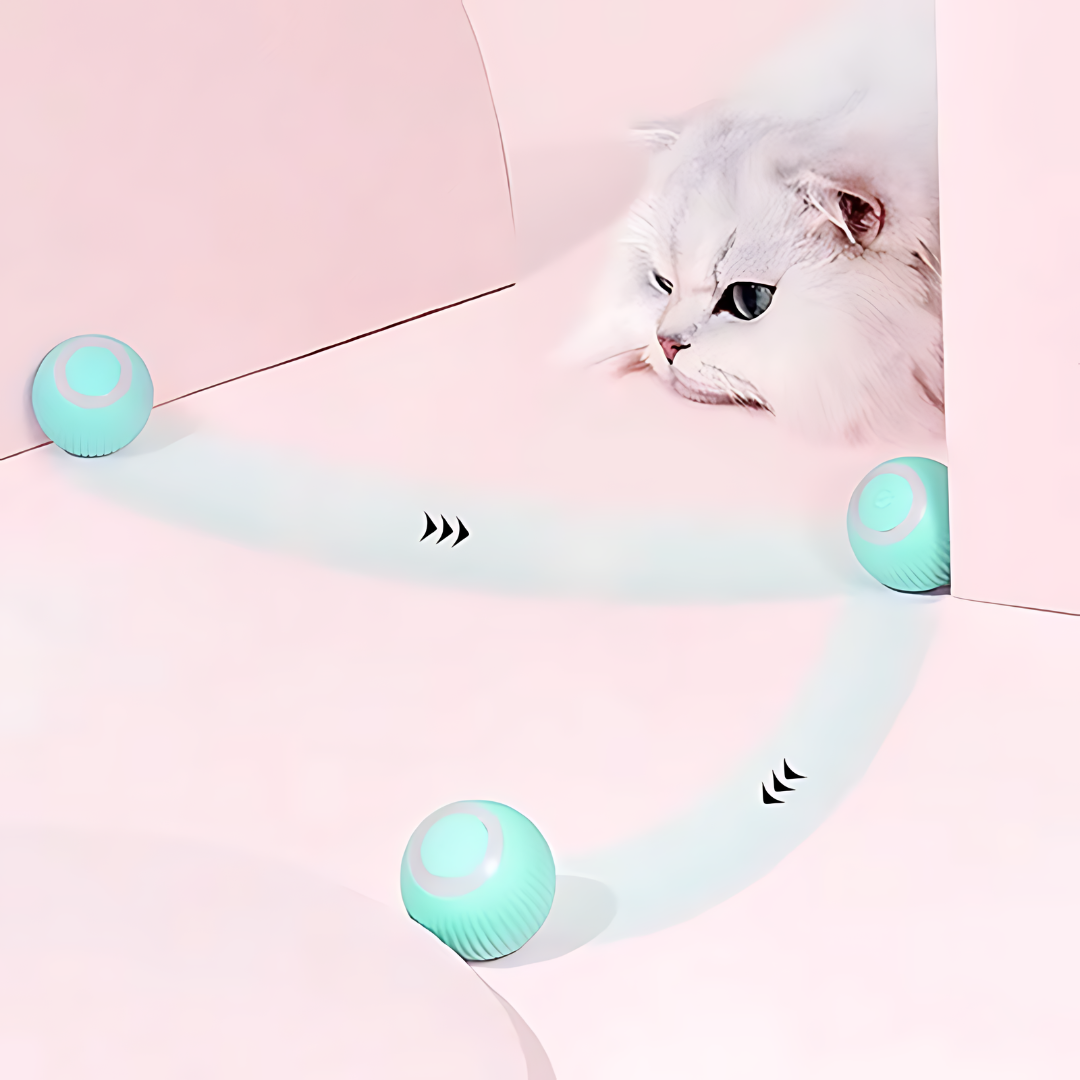 BOLA INTERACTIVA PARA GATO – Diversión automática, estimulación mental y juego sin aburrimiento