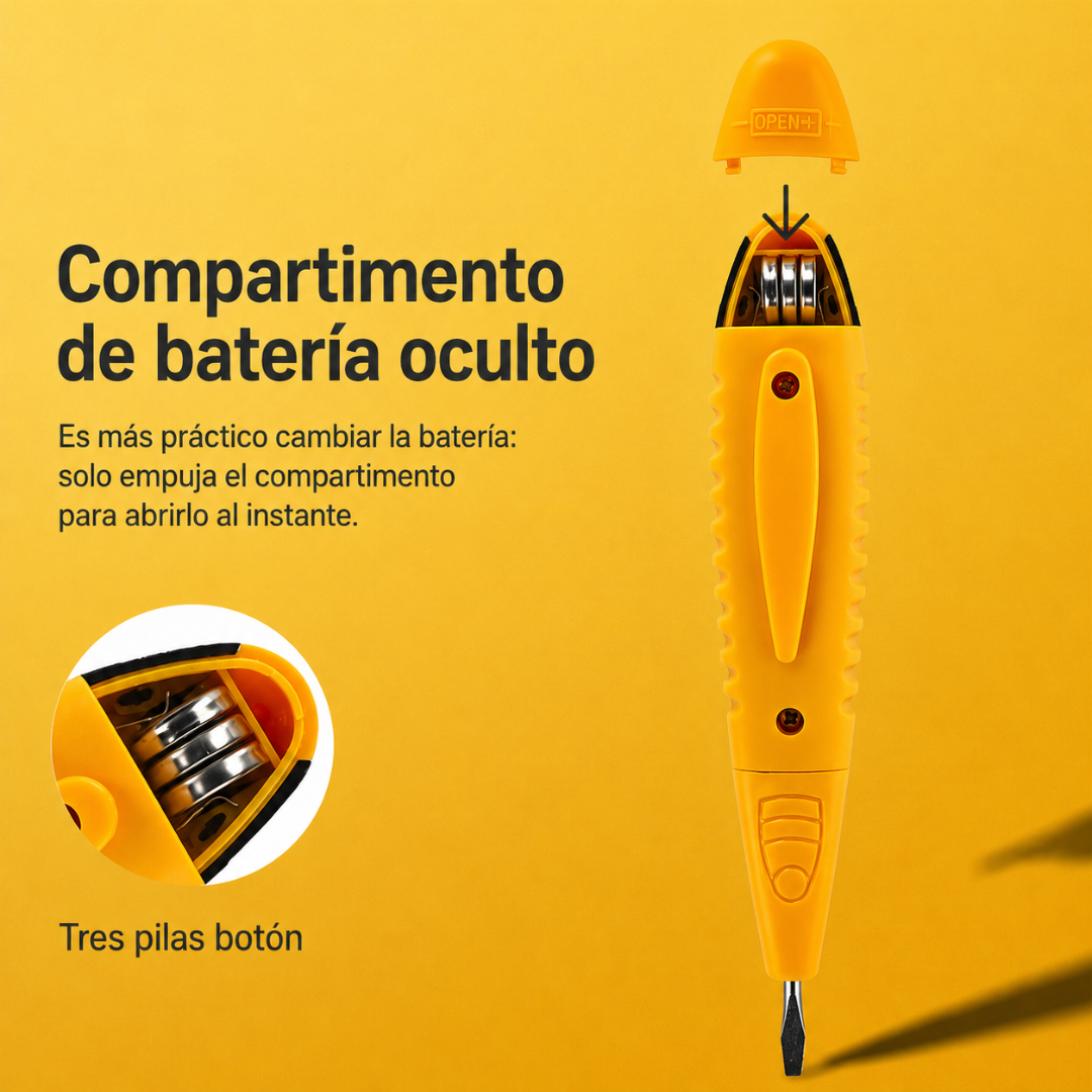 BOLÍGRAFO ELÉCTRICO — El problema no es el cable. Es no detectar el voltaje a tiempo.