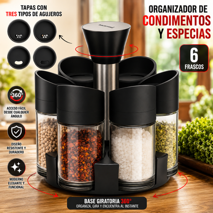 CONJUNTO ESPECIERO – Ordena tus condimentos con estilo y practicidad