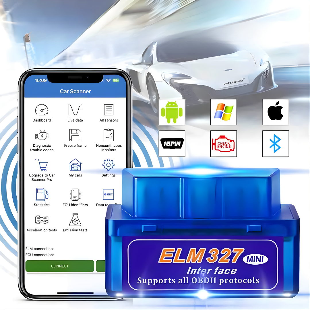 SCANNER AUTOMOTRIZ CON BLUETOOTH_ANDROID – Diagnóstico rápido y sin cables para tu auto