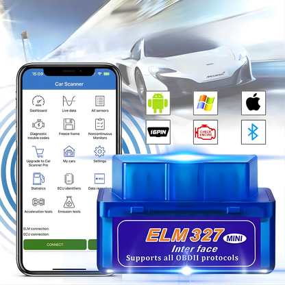 SCANNER AUTOMOTRIZ CON BLUETOOTH_ANDROID – Diagnóstico rápido y sin cables para tu auto