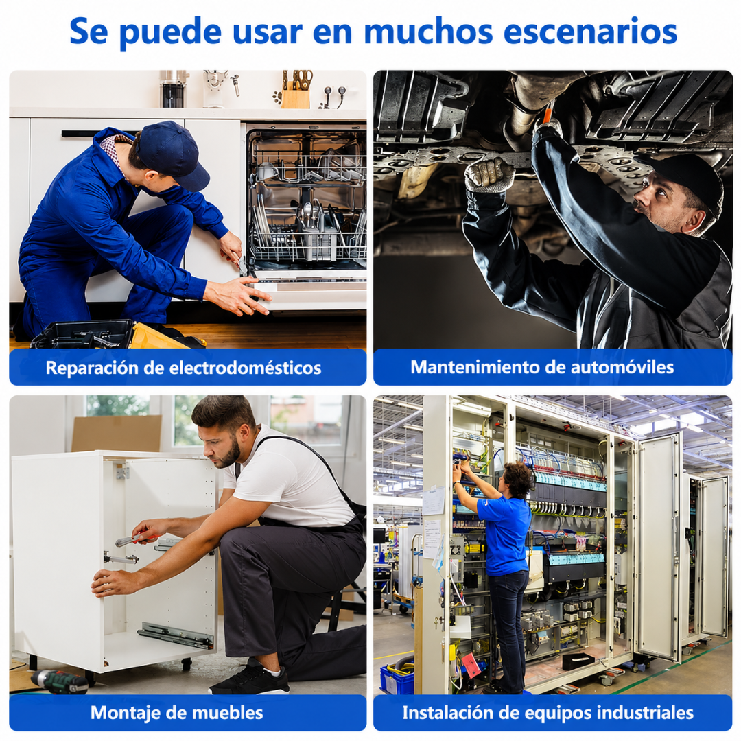 DESTORNILLADOR DE 36 DIENTES — Compacto, preciso y listo para emergencias