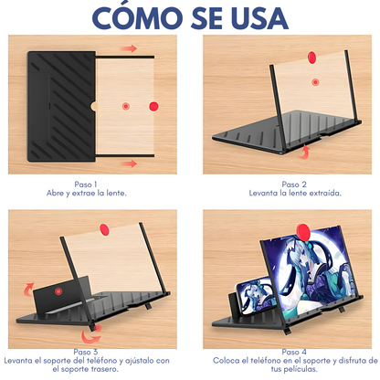 AMPLIFICADOR DE PANTALLA – Convierte tu celular en una pantalla gigante al instante