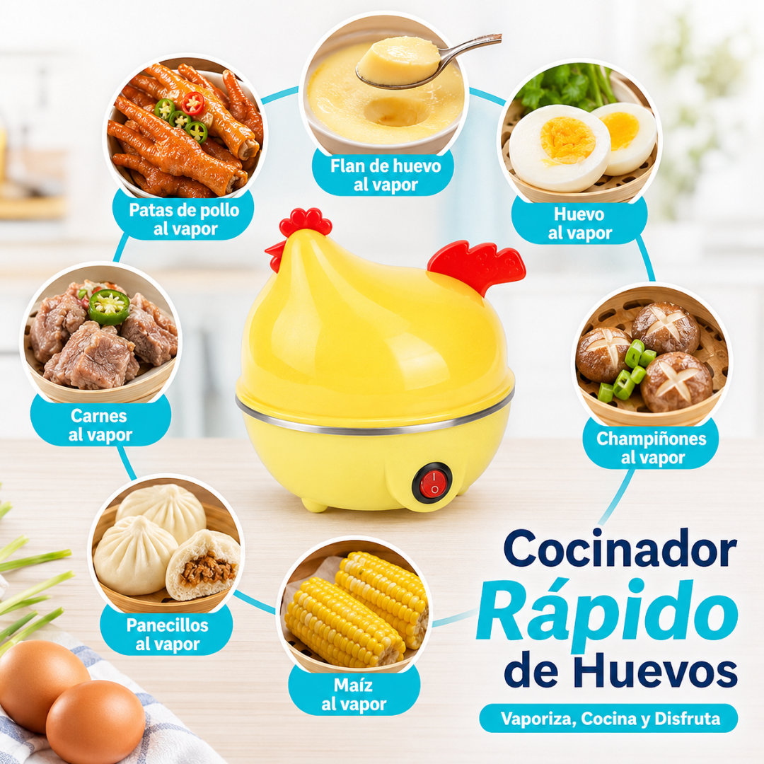 OLLA HERVIDORA DE HUEVOS – huevos perfectos y verduras al vapor sin esfuerzo