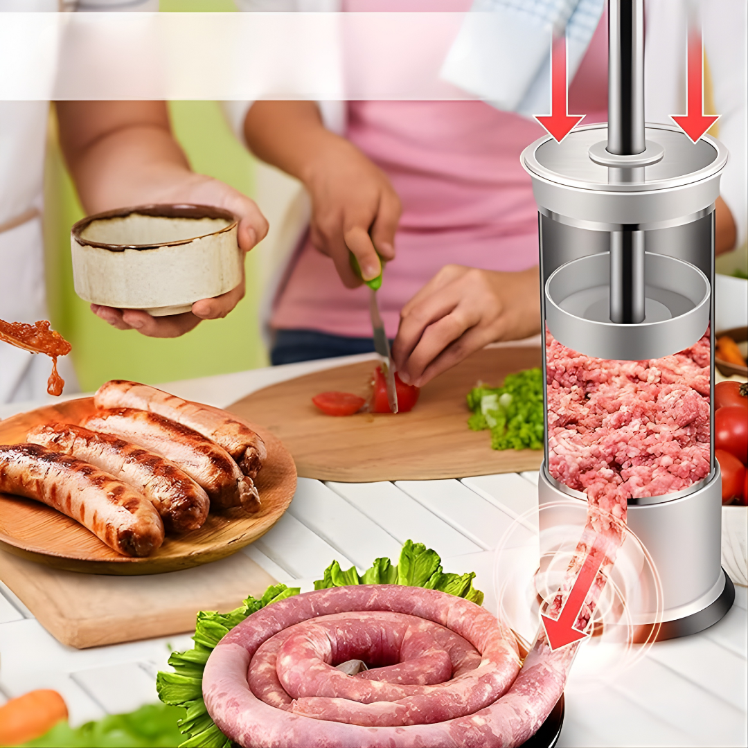 MAQUINA EMBUTIDORA – Preparación artesanal, control total y embutidos caseros de calidad
