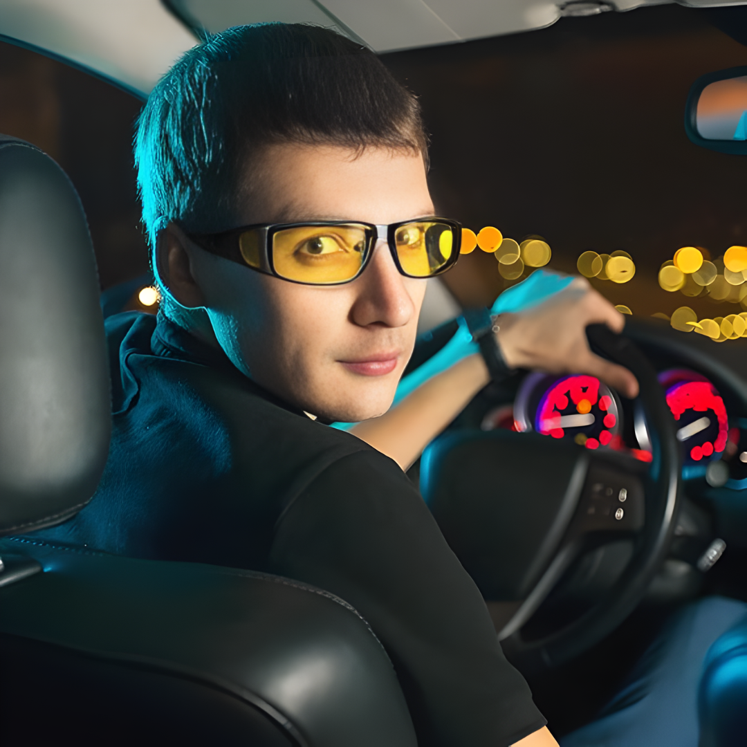LENTES PARA MANEJAR DE NOCHE Y LENTES DE SOL — Vision clara de dia, seguridad total de noche
