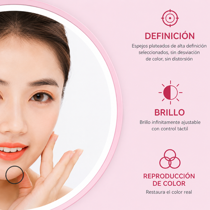 ESPEJO DE MAQUILLAJE – La luz perfecta para maquillarte con precisión en cualquier momento