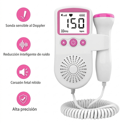 DOPPLER FETAL – Escucha los latidos de tu bebé y conecta con su vida desde casa