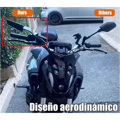 RETROVISORES PARA MOTO — Estilo deportivo y visibilidad total en tu moto