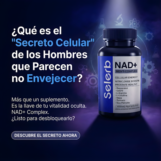 SELER B NAD+ MEN'S COMPLEX 60 CAPS — Energía, rendimiento y vitalidad masculina desde adentro