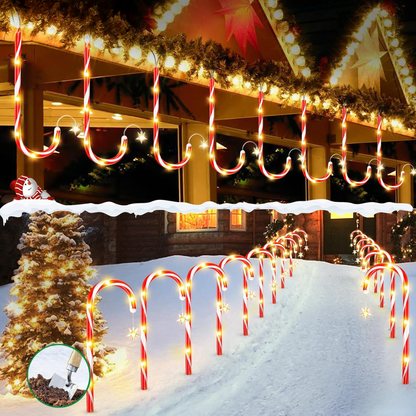 SERIE DE 5 BASTONES SOLARES PARA JARDÍN – Ilumina tus noches con encanto y energía natural