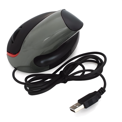 MOUSE ERGONÓMICO CON CABLE – Comodidad natural, control preciso y menos tensión al trabajar