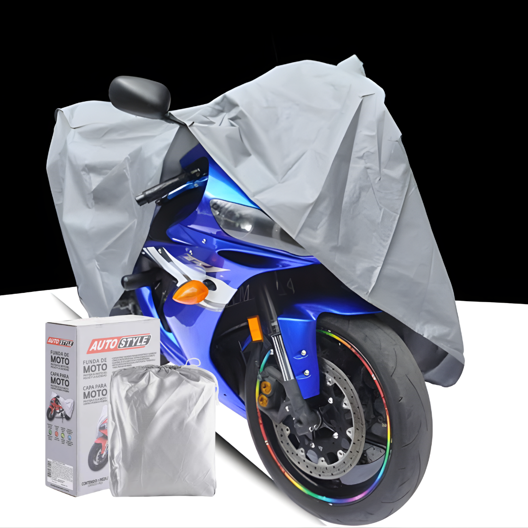 FUNDA IMPERMEABLE PARA MOTO – Protección total contra lluvia, polvo y sol en cualquier momento