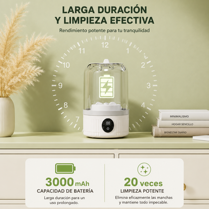 MINI LAVADORA PORTÁTIL — La ropa pequeña limpia sin esperar turno