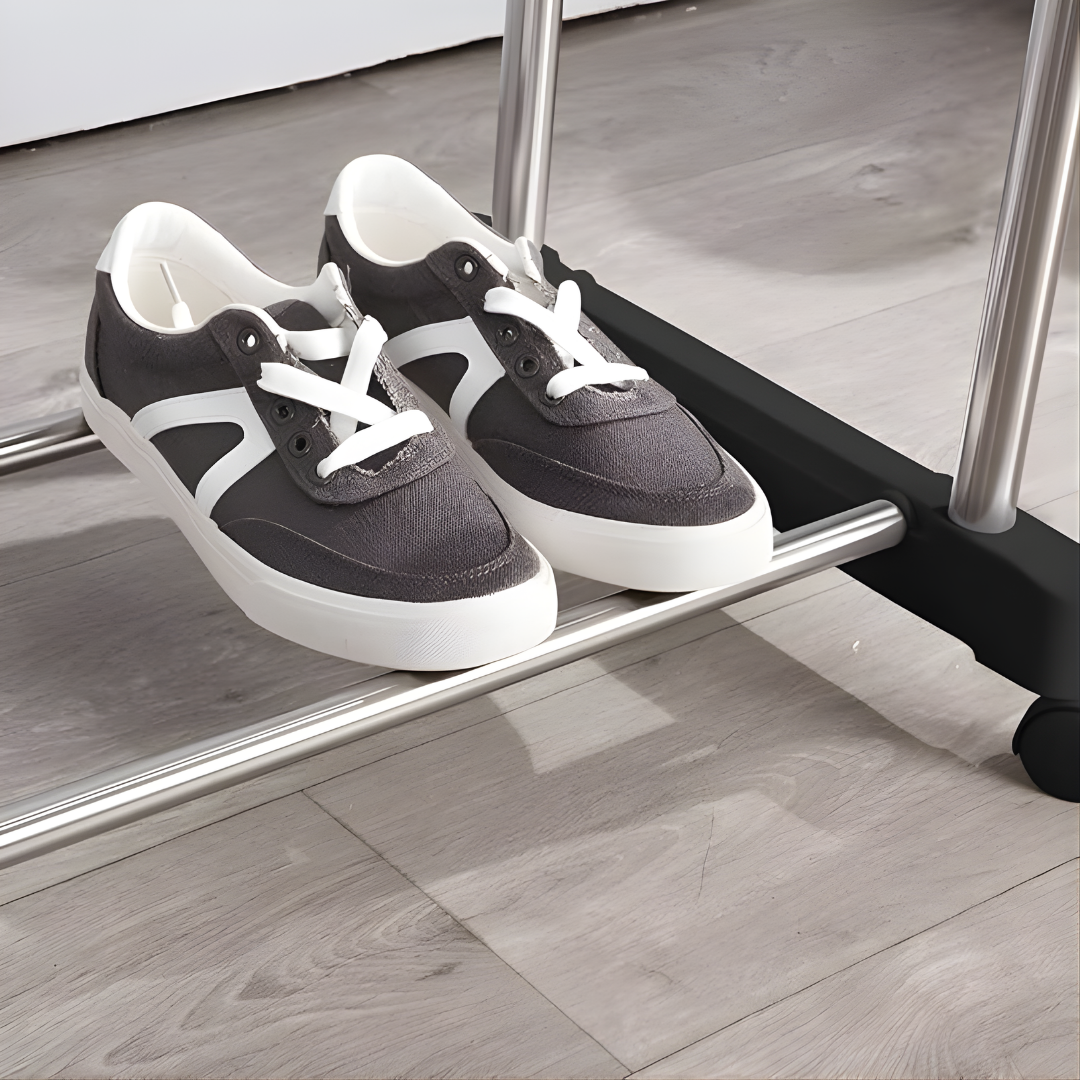 PERCHERO DOBLE ALTURA AJUSTABLE – Orden vertical, secado eficiente y espacio optimizado para tu ropa