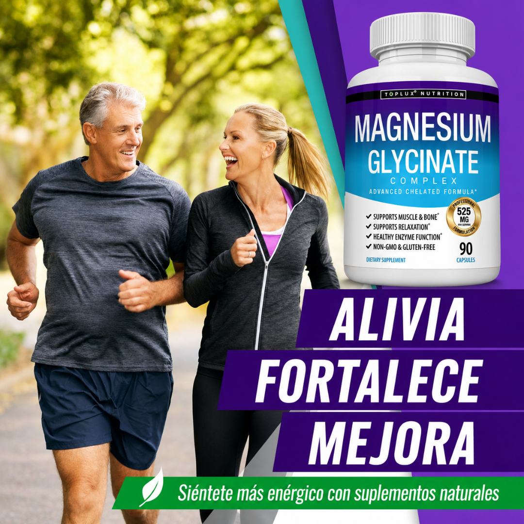 MAGNESIUM GLYCINATE COMPLEX *90 CAP — Relajación, descanso y bienestar diario