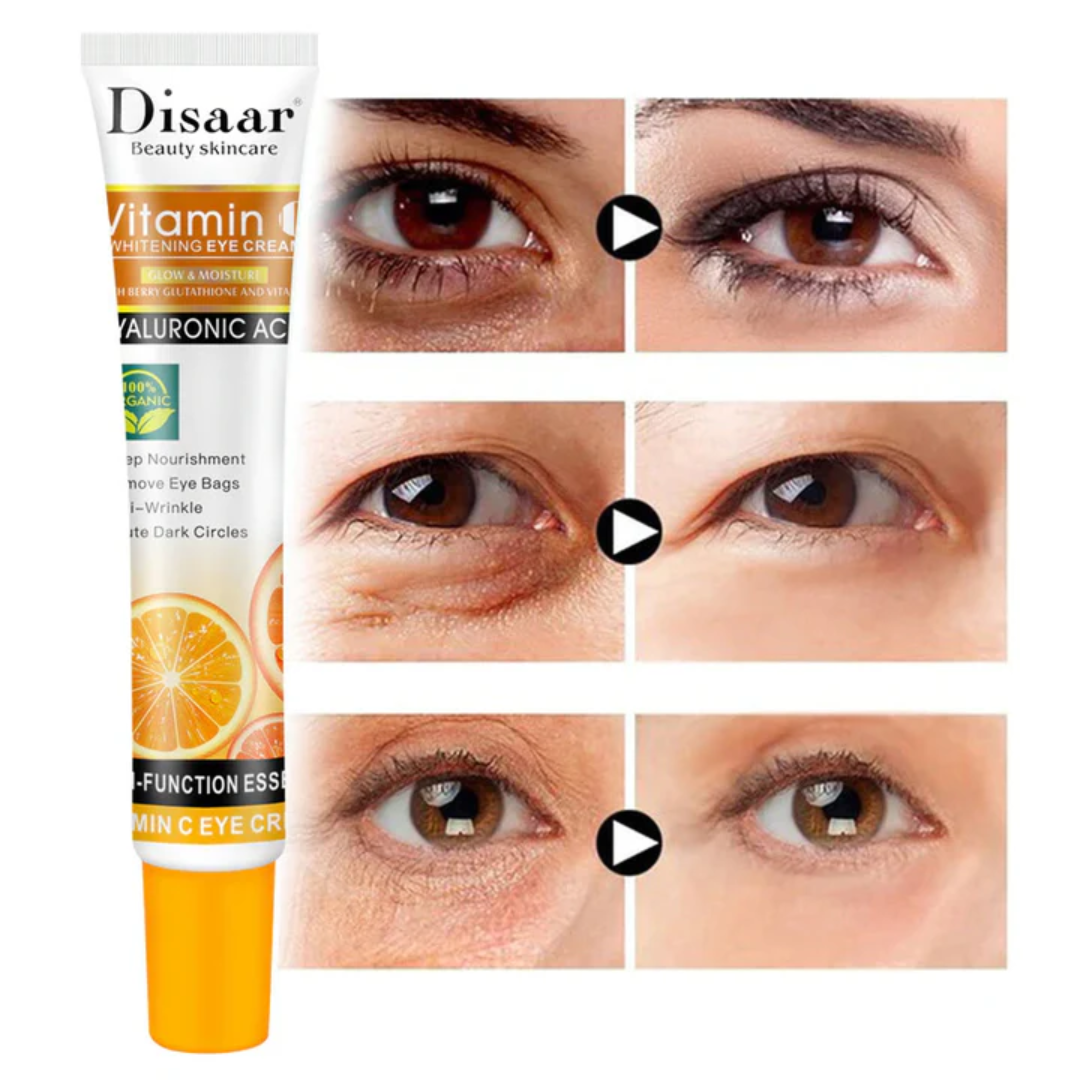 CONTORNO DE OJOS ANTI OJERAS, VITAMINA C – Ilumina tu mirada y despídete del cansancio