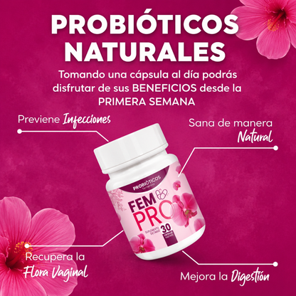 FP PV — Probióticos femeninos para equilibrio íntimo, frescura y bienestar diario