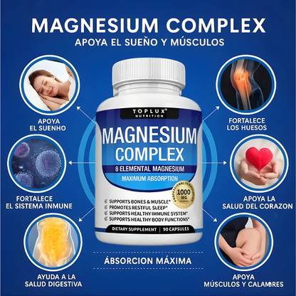 MAGNESIUM COMPLEX X 90 CÁPSULAS – Equilibrio mineral, bienestar diario y apoyo integral para tu rutina