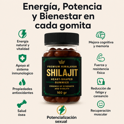 SHILAJIT GUMMIES – Fuerza, energía y vitalidad para rendir mejor cada día