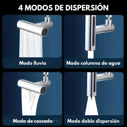 EXTENSOR DE GRIFO - Cuatro modos de agua, sin salpicaduras, más presión y menos consumo en cada lavada
