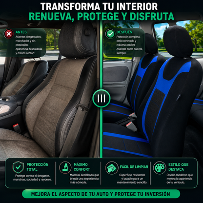 FUNDAS PARA ASIENTOS DE AUTO – Renueva y protege tu interior