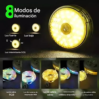 CAMPING LIGTH – Iluminación potente y compacta para cualquier aventura