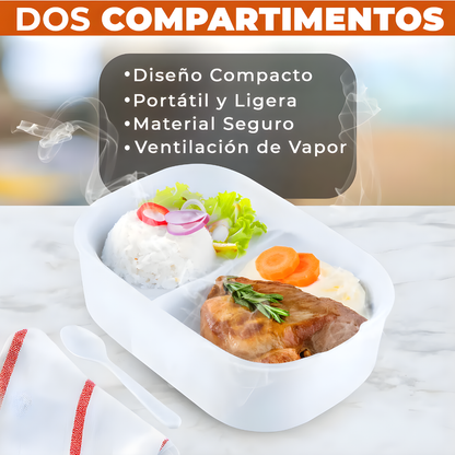 LONCHERA ELÉCTRICA PORTÁTIL DE CALENTAMIENTO RÁPIDO – Comida caliente en minutos, practicidad total y alimentación sin complicaciones