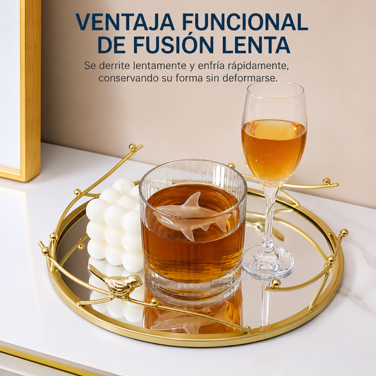 MOLDE PARA HIELO DE TIBURÓN – Bebidas y gelatinas más divertidas para fiestas, niños y reuniones