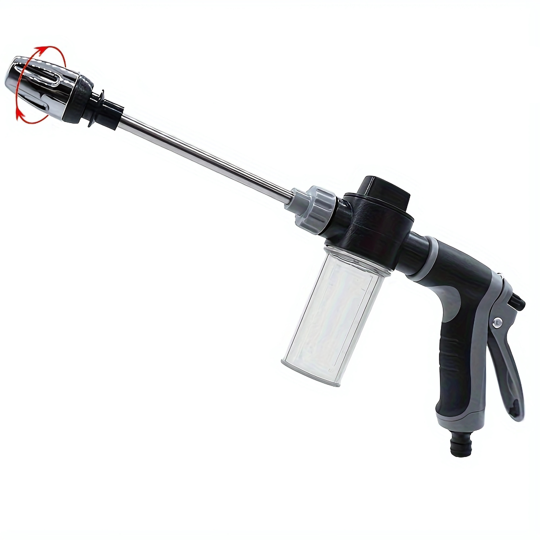 PISTOLA DE AGUA A PRESIÓN CON DEPÓSITO DE JABÓN – Potencia y versatilidad en cada limpieza