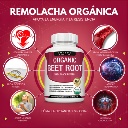 BEET ROOT – Energía natural, mejor circulación y apoyo al rendimiento físico