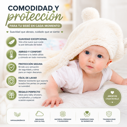 EDREDÓN PARA BEBÉ - Protección, ternura y abrigo: todo lo que tu pequeño necesita desde el primer día.