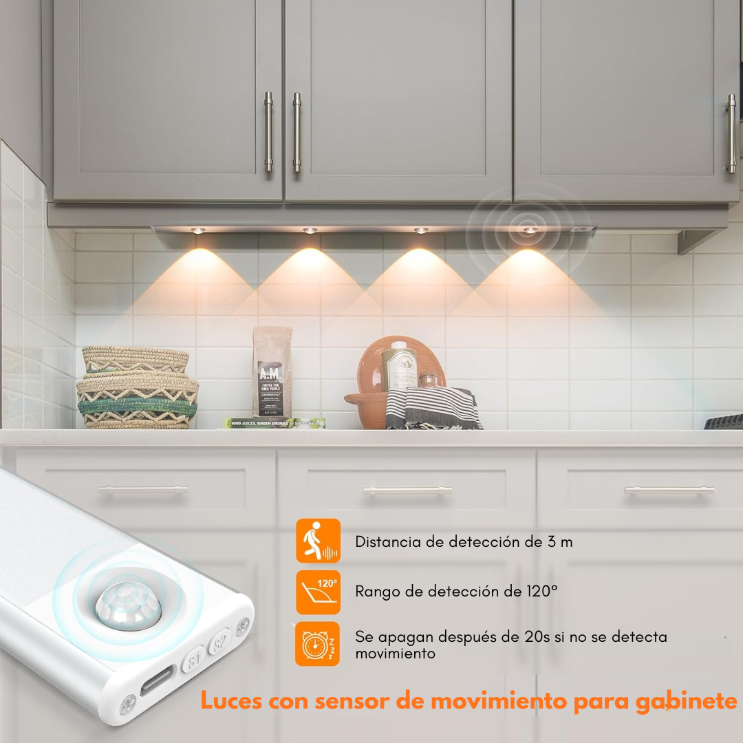 LUZ LED CON SENSOR DE MOVIMIENTO – Iluminación práctica y automática para tu hogar