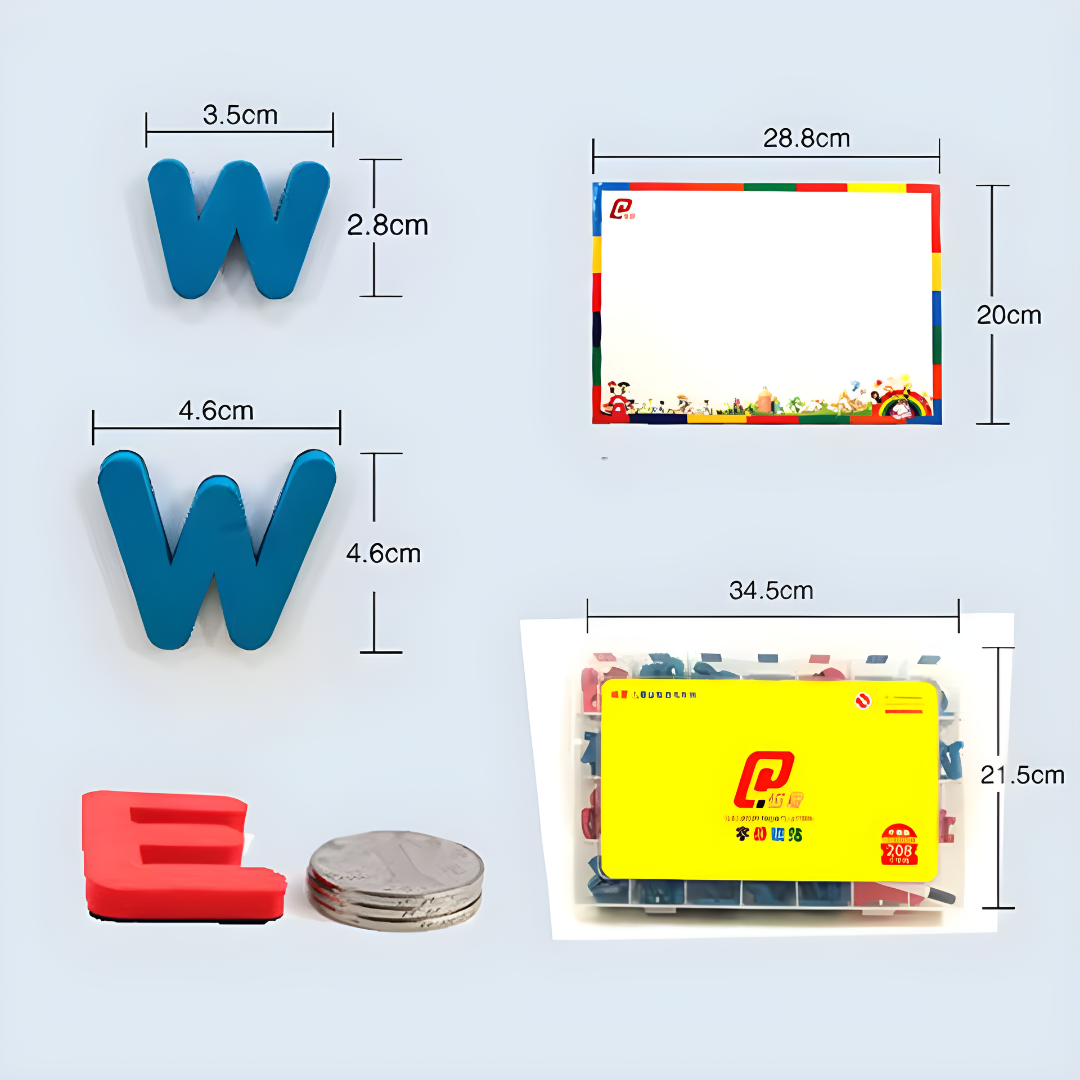 KIT DE LETRAS METÁLICO — Aprende, crea y construye jugando