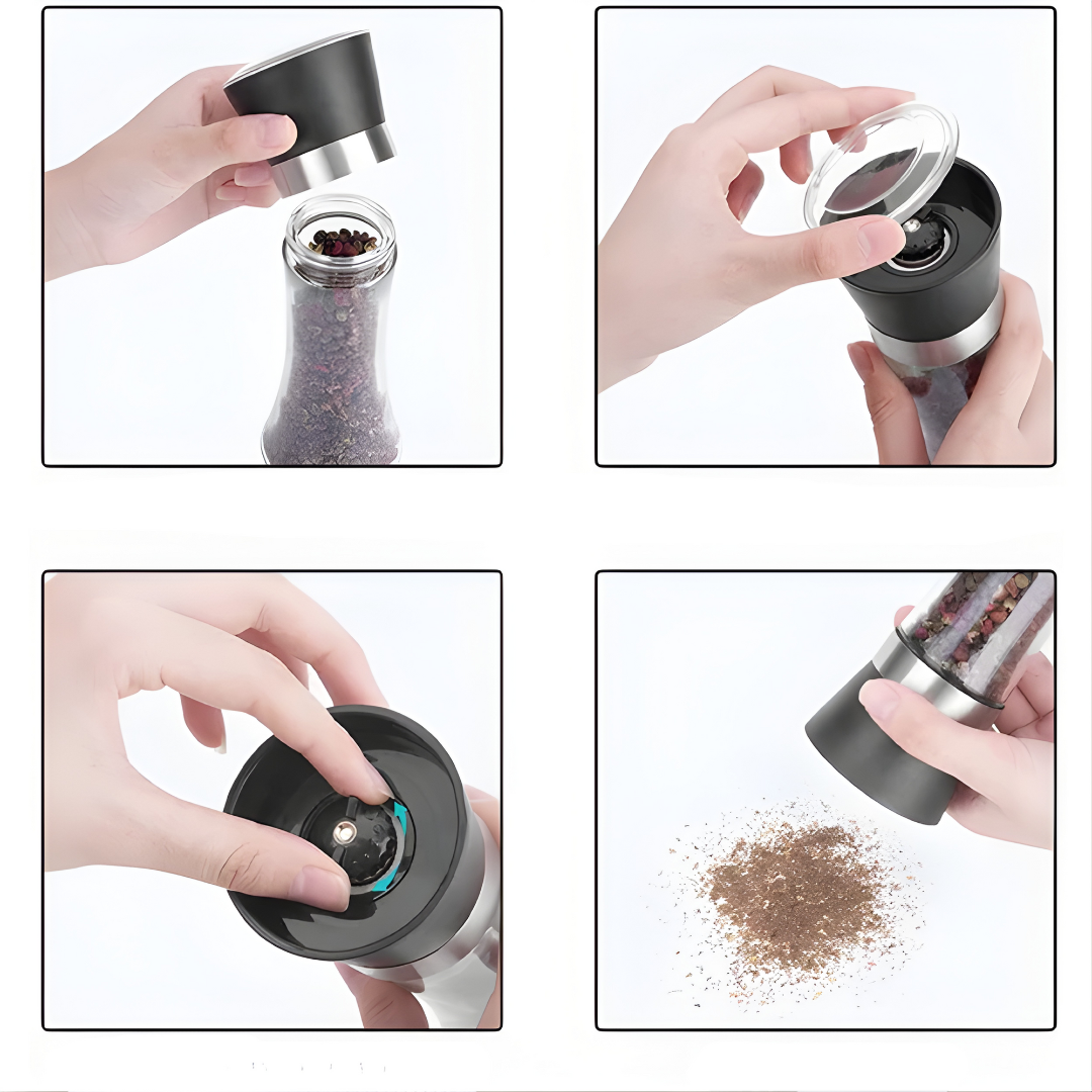 MOLINILLO DE SAL O PIMIENTA – Sabor recién molido, control perfecto y estilo en tu mesa