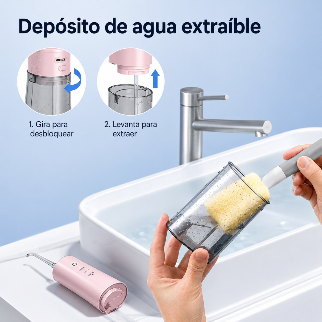IRRIGADOR BUCAL GRANDE – Limpieza profunda para cuidar dientes y encías todos los días