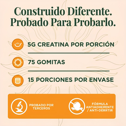 GOMITAS CREATINE WOMEN´S – Creatina fácil sin grumos