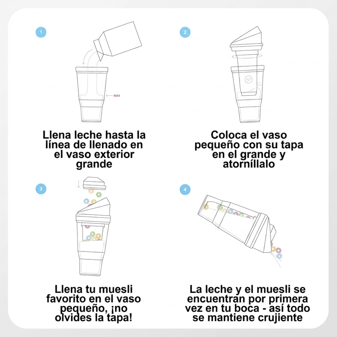 CRUNCH CUP — Tu desayuno crujiente y sin caos en cualquier lugar
