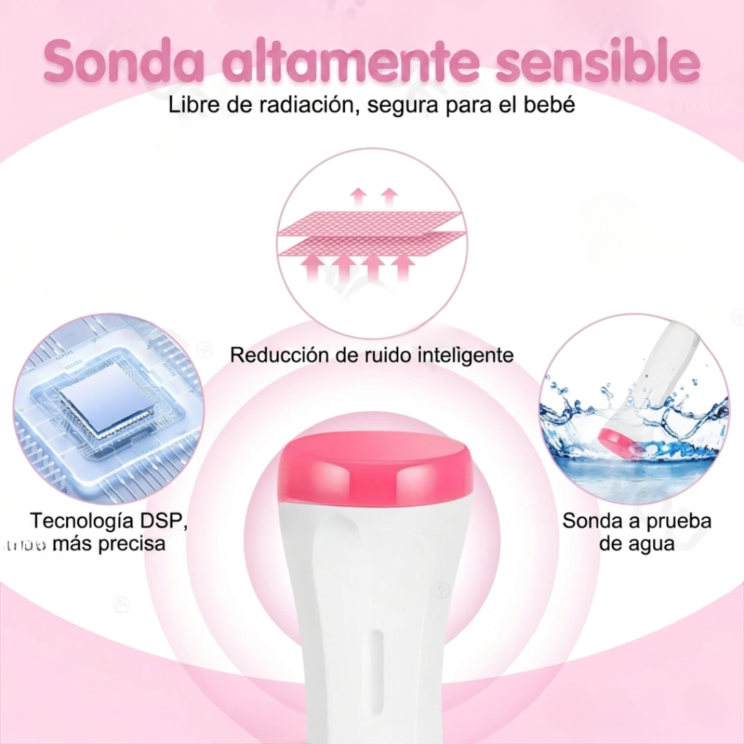DOPPLER FETAL – Escucha los latidos de tu bebé y conecta con su vida desde casa