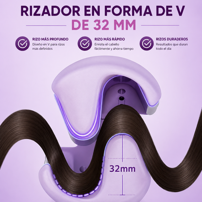 RIZADOR DE CABELLO ONDULADO – Ondas definidas y naturales en minutos, sin complicarte