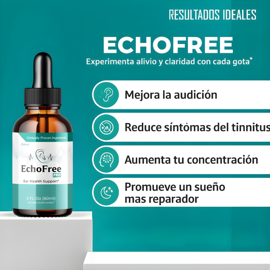 ECHOOFREE SOPORTE PARA LA SALUD DEL OIDO – Alivio auditivo, equilibrio interno y bienestar para tus oídos cada día