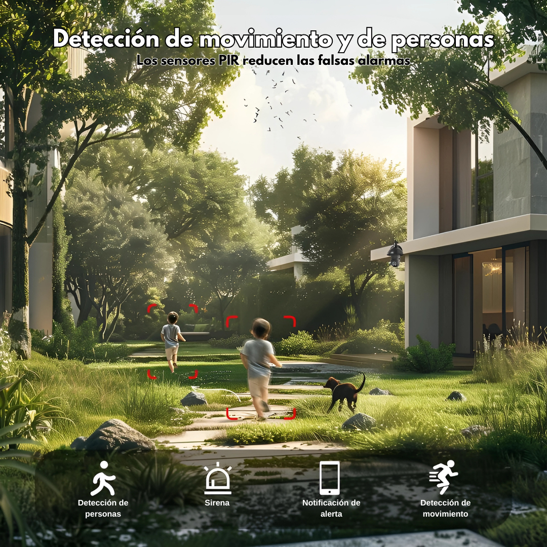 CÁMARA DE SEGURIDAD Y SENSOR DE MOVIMIENTOS – Vigilancia total desde tu celular, estés donde estés