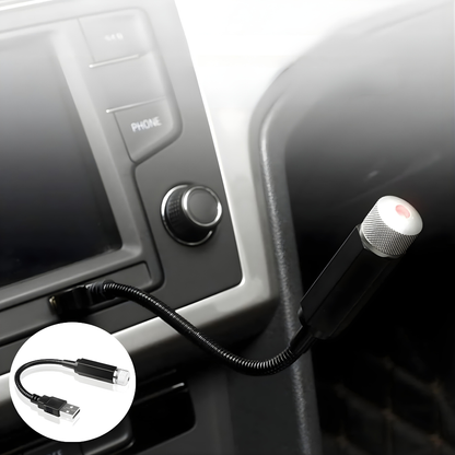 PROYECTOR LED USB — El ambiente de lujo que transforma cada trayecto