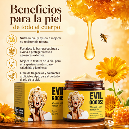 EVIL GOODS – Hidratación natural para rostro y piel con acabado suave y nutritivo